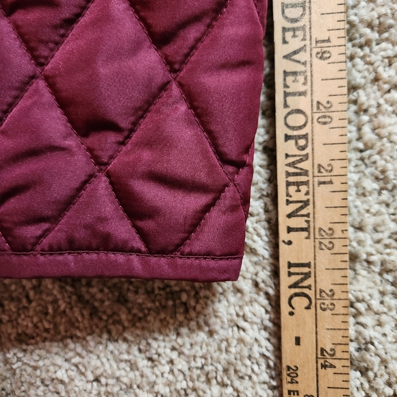 VTG Y2K The TOG Shop quilted jacket Size M Petite Color burgandy - Picture 5 of 13
